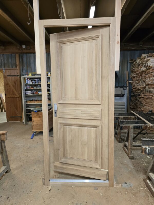 Porte entrée chêne